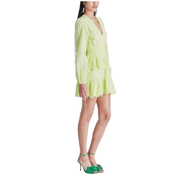 NEW Steve Madden Raquelle Dress, Lime Green, Small - Picture 4 of 15
